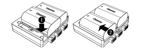 Install Battery on to the Battery Plate-MustHD Field Monitor M501