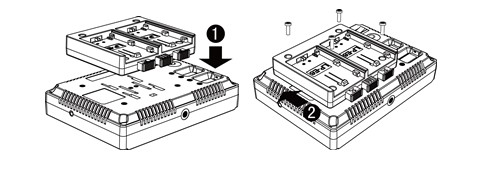 Install Battery Plate on to the Monitor-MustHD On-camera Monitor M501