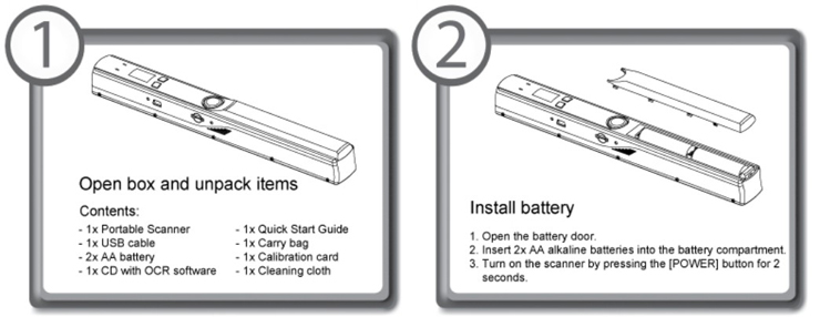 Portable Handheld Document Scanner-quick start guide 1