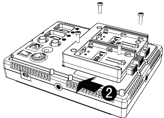 Install Battery Plate on to the Monitor-M601