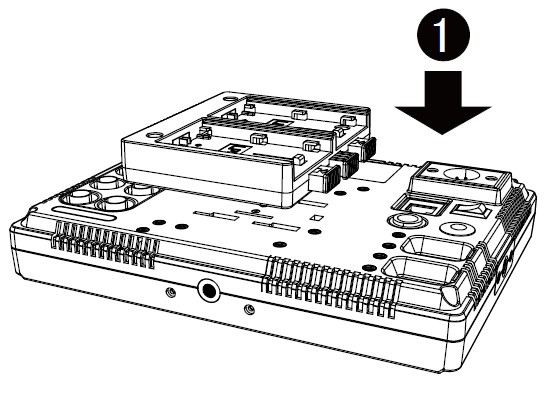 Install Battery Plate on to the Monitor-M701