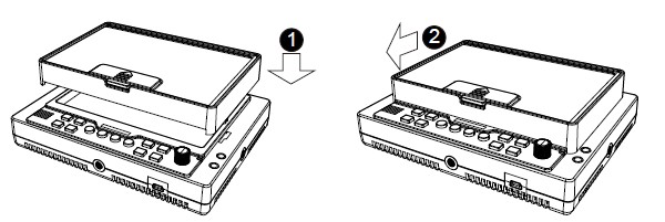 Install Sun-Hood Cover to the Monitor-M601 MustHD Field Monitor 