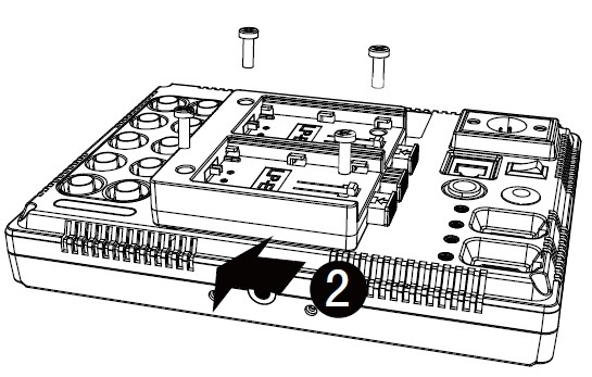 Install Battery Plate on to the Monitor-M701 Field Monitor MustHD