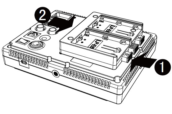 Uninstall Battery Plate from the Monitor-M601 Field Monitor MustHD