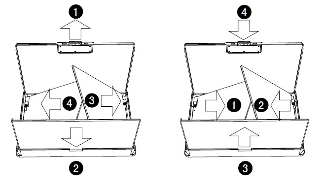 Open / Close the Sun-Hood-M701 Field Monitor MustHD